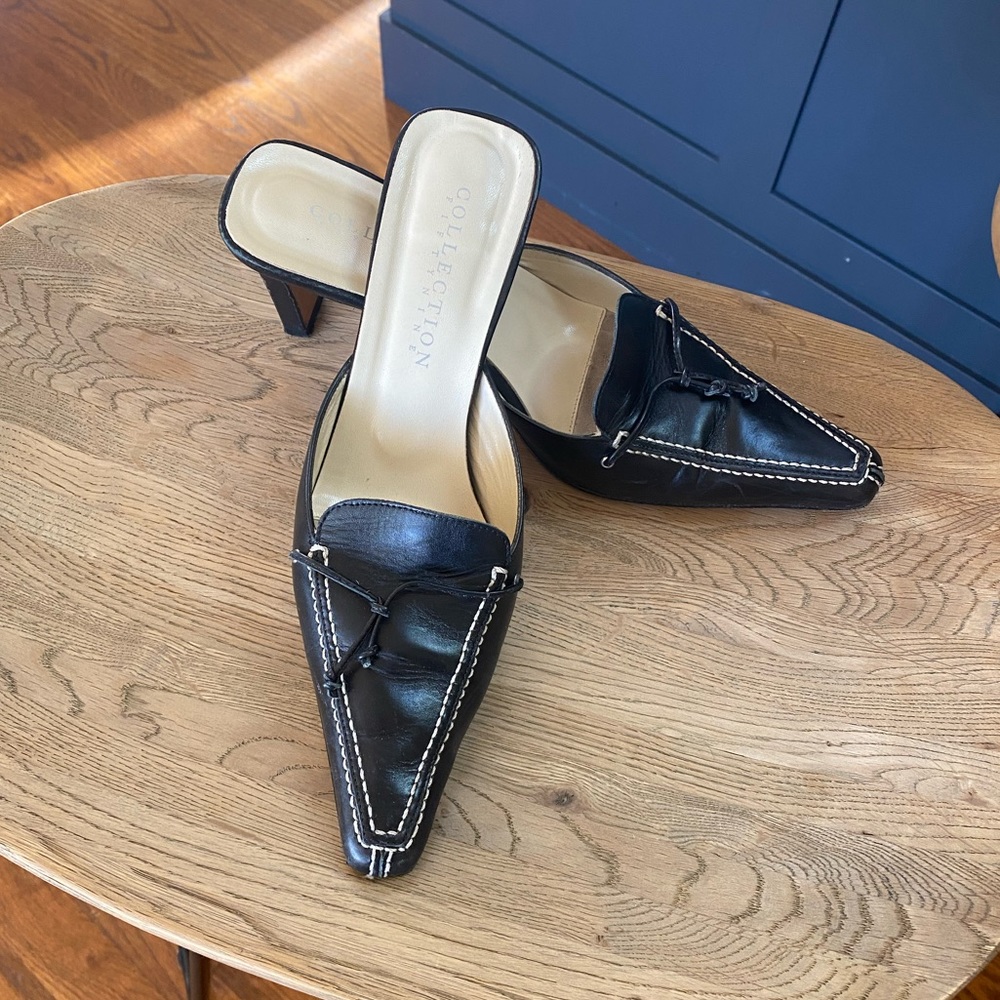 Beautiful black mules.